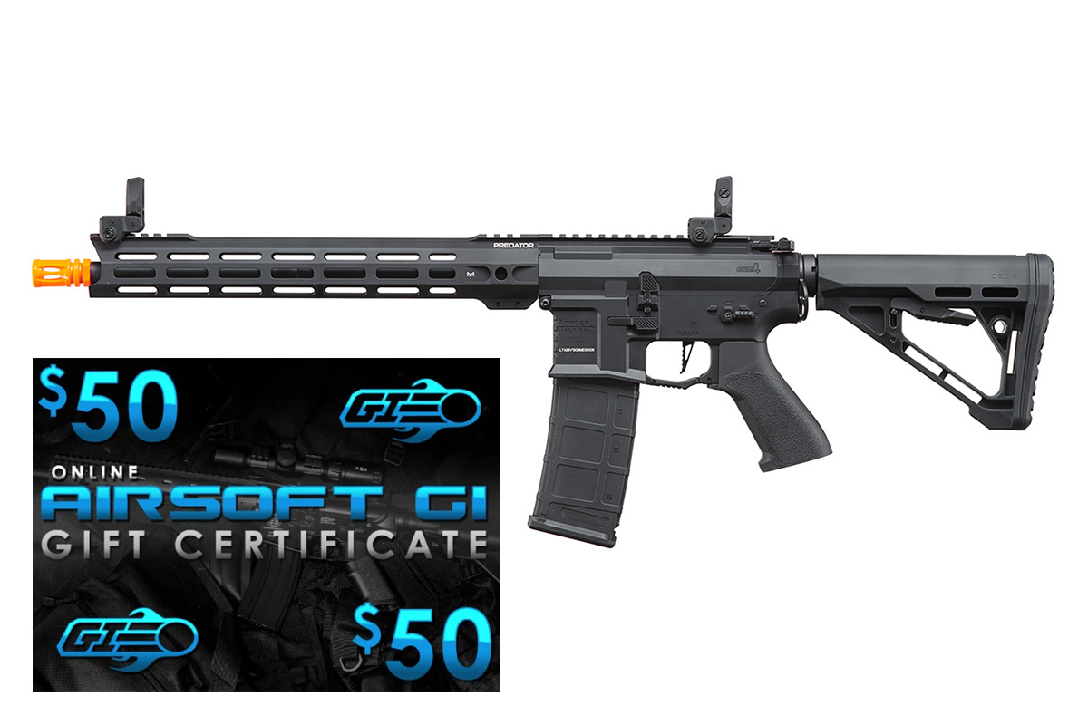 Lancer Tactical Gen 4 Predator 13″ Carbine AEG Gift Card Combo