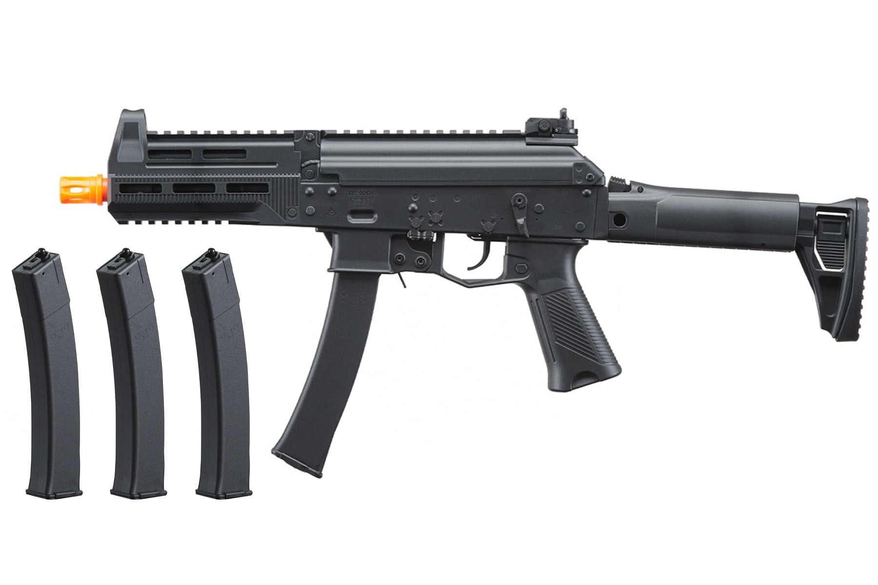 Lancer Tactical Gen3 PPK-20 AEG Airsoft SMG Magazine Bundle (Black)