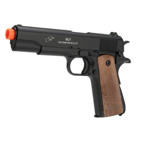 Double Eagle Airsoft Spring Pistol w/ Sights – BLACK
