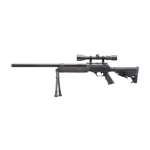 WellFire APS SR-2 Modular Airsoft Sniper Rifle – Scope & Bipod – BLACK