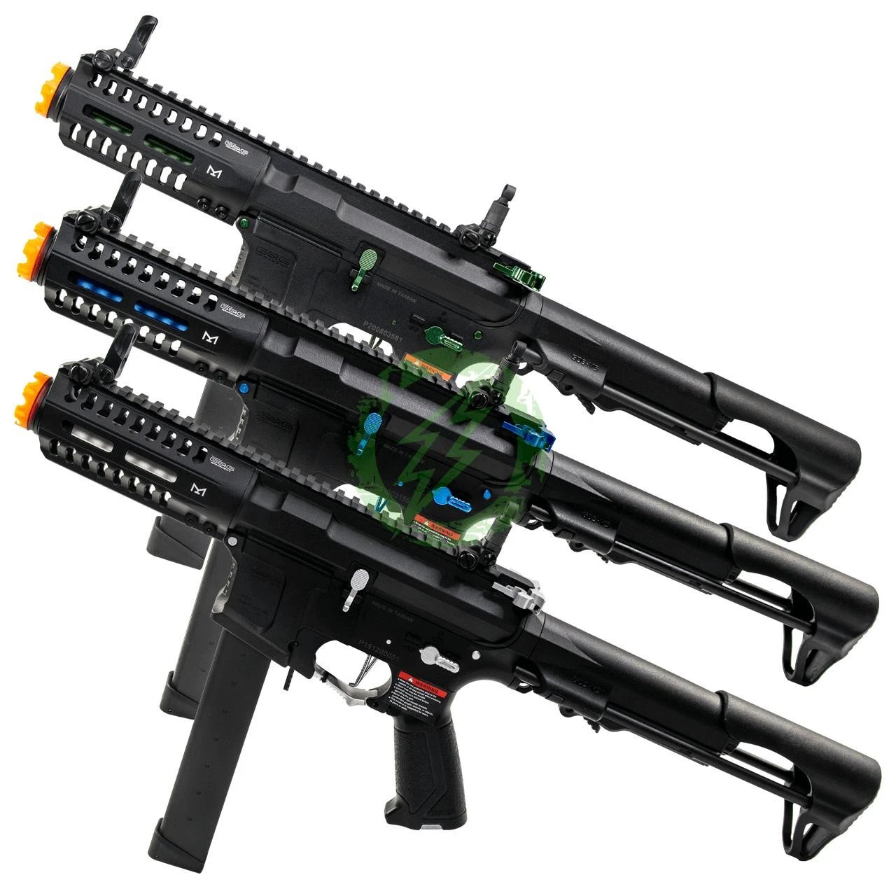 G&G SR ARP 9 CQB Airsoft AEG Rifle | Jade, Ice, Amber, Fire & Sky