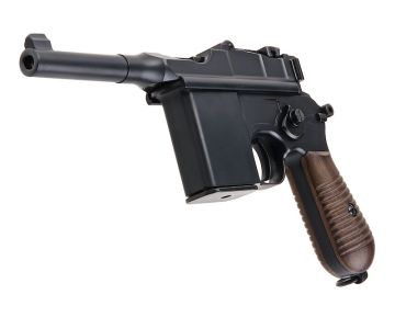 Marushin M712 Matt Black Short Barrel Green Gas Airsoft Pistol