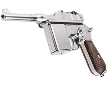Marushin M712 Silver Short Barrel Green Gas Airsoft Pistol