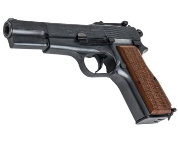 Marushin Browning Hi-Power Military Model Gun – Excellent Heavy Weight with Wood Grip