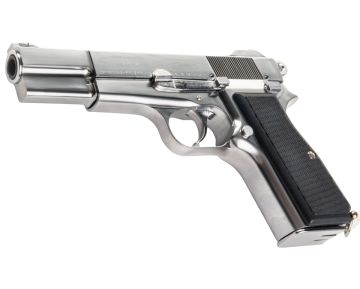 Marushin Browning Hi-Power Canadian Model Gun – Silver