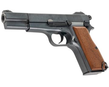 Marushin Browning Hi-Power Canadian Model Gun – Excellent Heavy Weight with Wood Grip