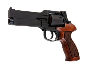 Marushin Mateba Gas Revolver 5 inch – Black (Heavyweight Wood Grip Version)