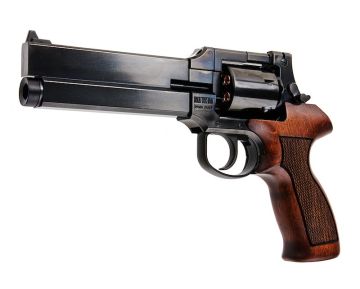 Marushin Mateba Gas Revolver 6 inch – W Deep Black (Wood Grip Version)