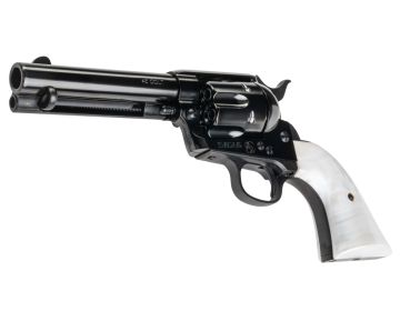 Marushin SAA 1st Gen.Late Civilian Gas Revolver (W Deep Black, Pearl Grip)