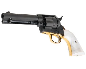 Marushin SAA 1st Gen.Late Civilian Gas Revolver (Brass Style Heavyweight, Pearl Grip)