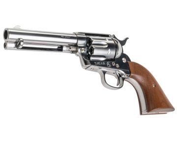 Marushin SAA 1st Gen.Late Civilian Gas Revolver (Silver, Wood Grip)