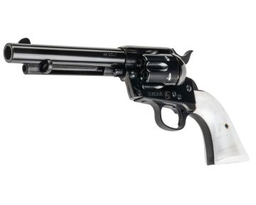 Marushin SAA 1st Gen.Late Artillery Gas Revolver (W Deep Black, Pearl Grip)
