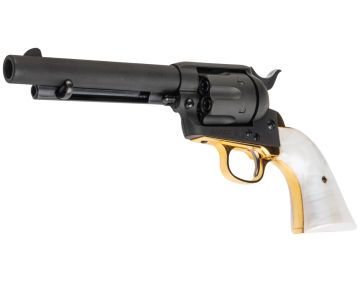 Marushin SAA 1st Gen.Late Artillery Gas Revolver (Brass Style Heavyweight, Pearl Grip)