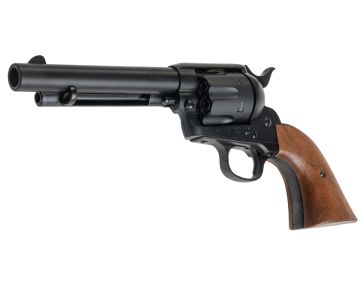 Marushin SAA .45 1st Gen. Late Artillary Gas Revolver (5.5 inch, Matt Black w/ Wood Grip)