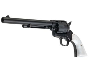 Marushin SAA .45 1st Gen. Late Cavalry Gas Revolver (7.5 inch, Matt Black w/ Pearl Grip)