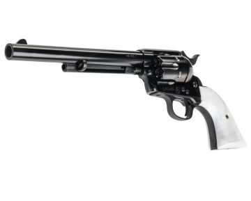 Marushin SAA 1st Gen.Late Cavalry Gas Revolver (W Deep Black, Pearl Grip)