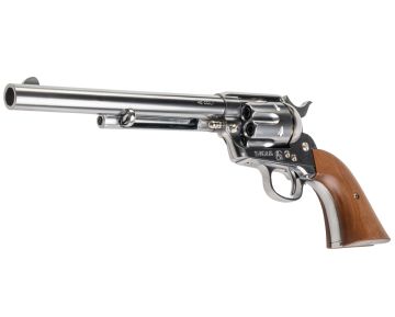 Marushin SAA 1st Gen.Late Cavalry Gas Revolver (Silver, Wood Grip)