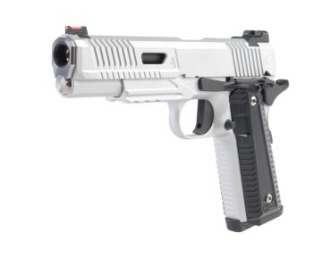 RWA Nighthawk Custom AGENT 2 Green Gas Airsoft Pistol – Cerakote Silver Black 2 Tone