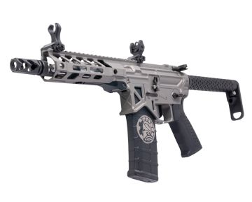 RWA Battle Arms Development OIP Style SBR Airsoft M4 AEG Rifle – Cerakote Stainless