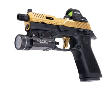 RWC Agency Arms SIG Sauer P320 Peacekeeper GBB Gas Airsoft Pistol – Cerakote Gold