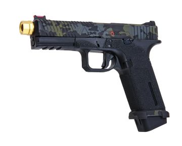 RWC Agency Arms EXA Green Gas Airsoft Pistol (Ronin Agency Arms Gold Mid-Line Barrel Edition)