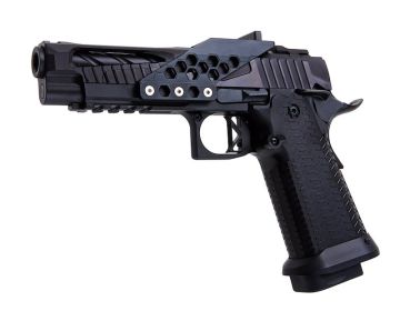 SAVIA Hi-Capa Type 1 Race Gun GBB Airsoft Pistol (CNC Machined, Black)