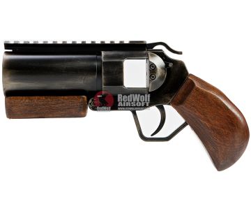 ShowGuns Mini Hand Cannon Airsoft Grenade Launcher (Real Wood Grip)