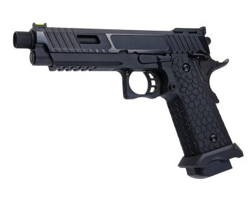 SRC Baba Yaga Hi Capa 5.1 CO2 GBB Airsoft Pistol w/ Threaded Barrel – Black