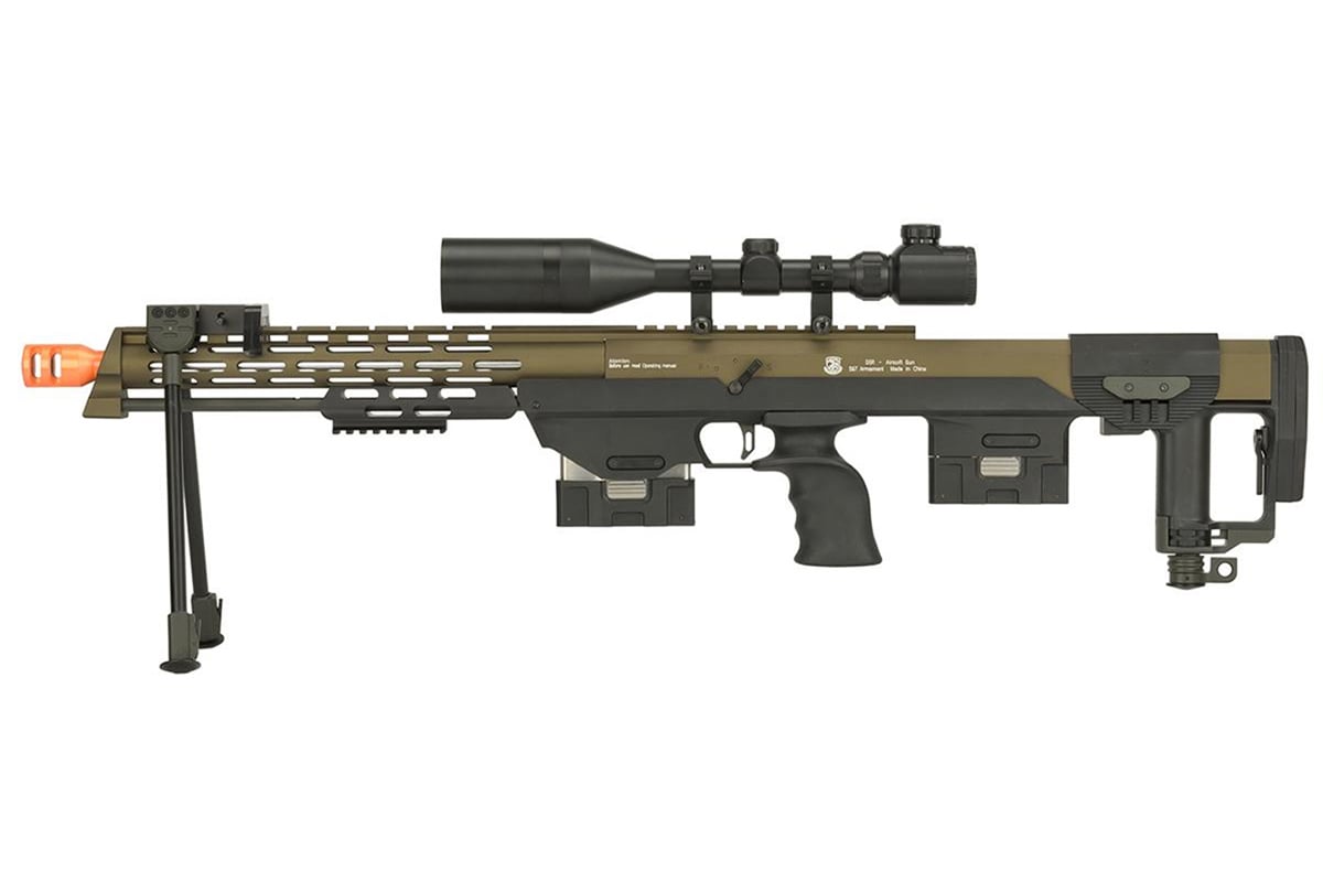 ProShop Gas Powered Full Metal DSR-1 Advanced Bullpup Sniper Rifle (Dark Earth)