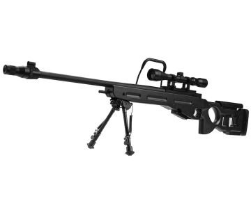Snow Wolf SV-98 Airsoft Sniper Rifle with Bipod & Scope – Black (SW025A)(Spring Power)