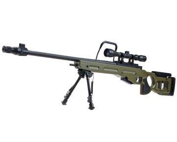 Snow Wolf SV-98 Airsoft Sniper Rilfe with Bipod & Scope – OD (SW025) (Spring Power)