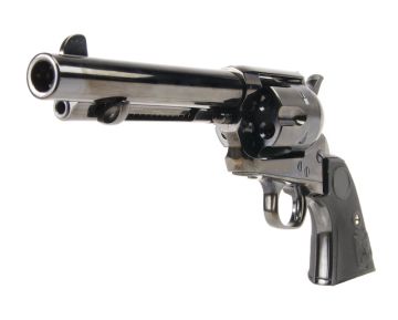 Tanaka Colt S.A.A.45 5.5 Inch Artillery 2nd Gen Steel Finish Gas Revolver – Black