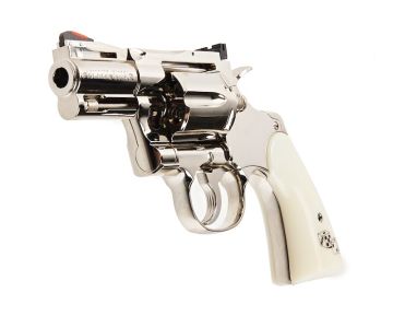 Tanaka Colt Python .357 Magnum ‘Snake Eyes’ 2.5inch R-model Nickel Finish Model Gun