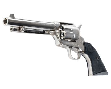 Tanaka Colt Single Action Army 2nd Generation 5-1/2 inch Pegasas 2 Gas Revolver – Nickel Finish