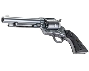 Tanaka Colt SAA 2nd 5-1/2inch Pegasas II Gas Revolver (Non Fluted Cylinder) – Stainless Finish