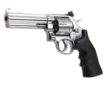 Umarex S&W 629 Airsoft Revolver CO2 (5 inch, Black Grip, 6mm Version) – Silver (by WinGun)