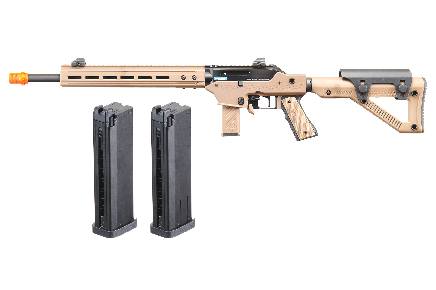 Vorsk VMP-2D Marksman GBB Airsoft Rifle Mag Combo (Tan)