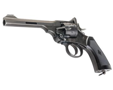 WinGun Webley MK VI Airsoft Revolver CO2 792 (Black Grip, 6mm Version) – Weathered