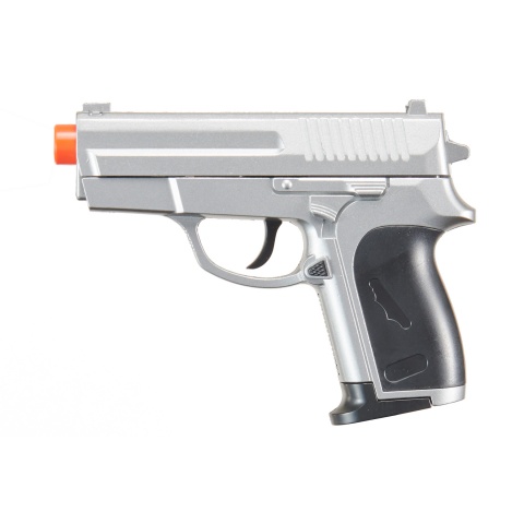 CYMA ZM01S Airsoft Compact Metal Spring Pistol – SILVER