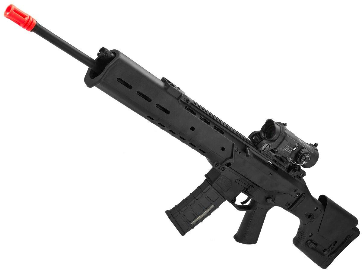 AandK Adaptive Combat AEG Airsoft Rifle, Black/DMR