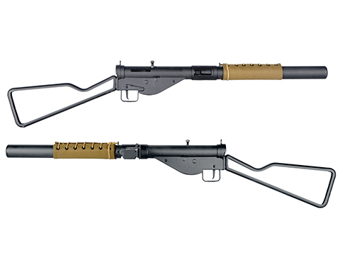 AGM WWII MkII Suppressed Sten British 9mm Full Auto Airsoft AEG Submachine Gun