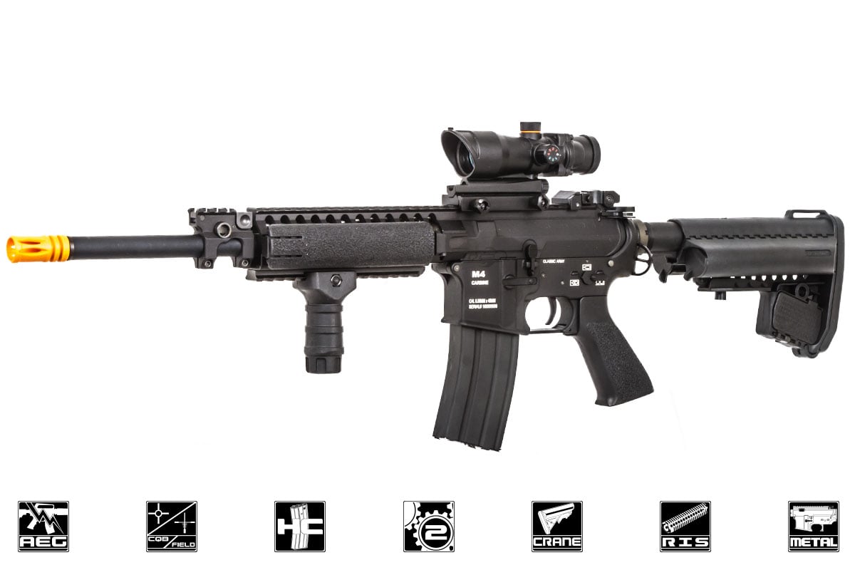 Classic Army M4 ECR4 Carbine Blowback AEG Airsoft Rifle (Option)