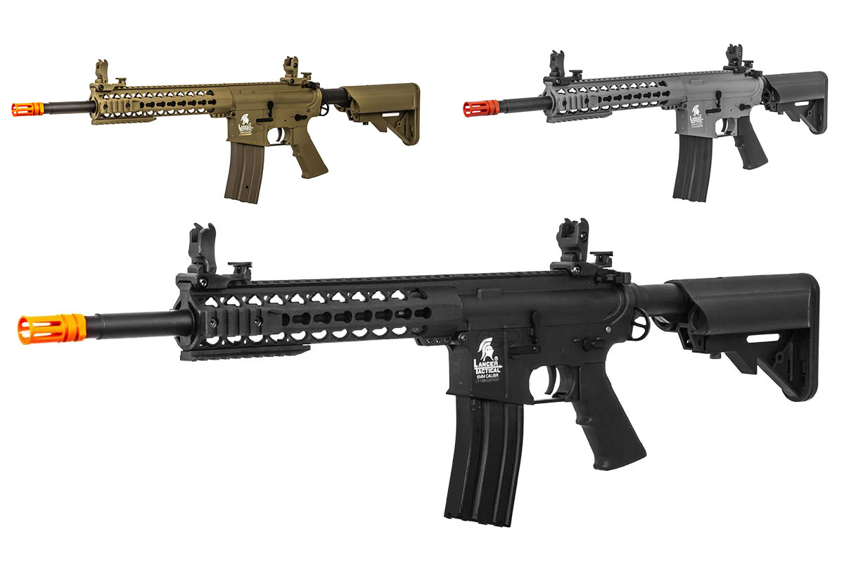 Lancer Tactical LT-19 Gen 2 M4 Keymod AEG Airsoft Rifle Boneyard (Black)
