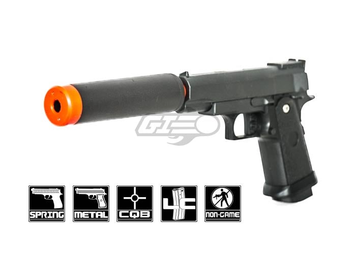 UK Arms G10A 1911 Hi Capa 4.3 Spring Airsoft Pistol (Black)