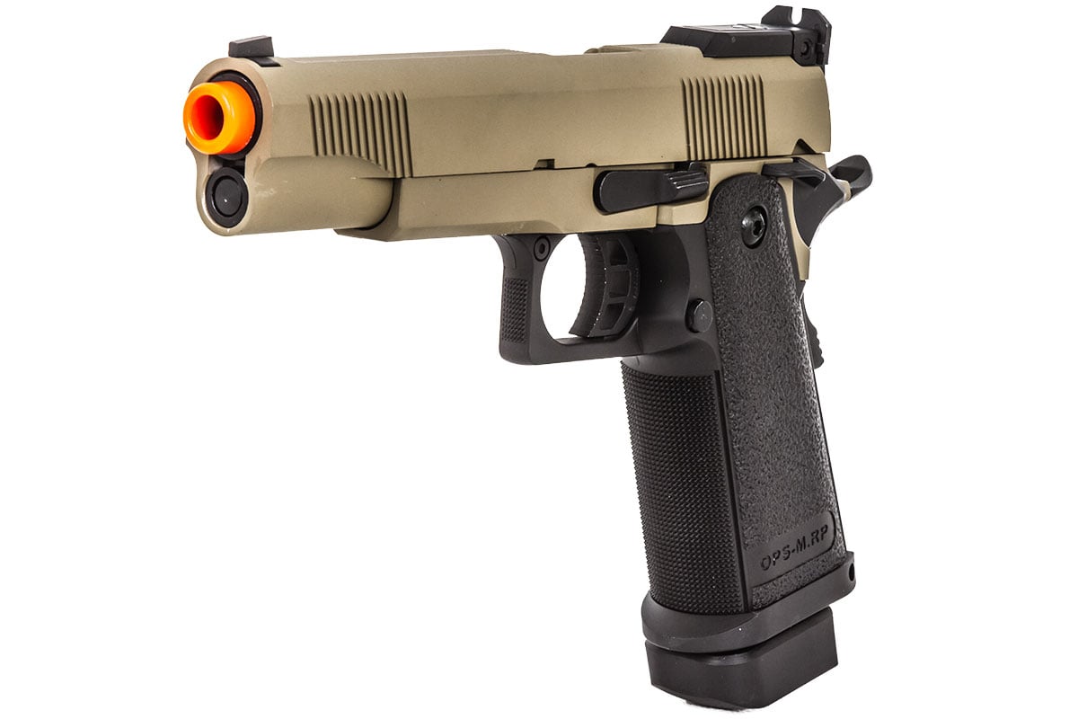 JAG Arms GM5 Black Slide w/ Tan Frame Gas Blow Back Pistol