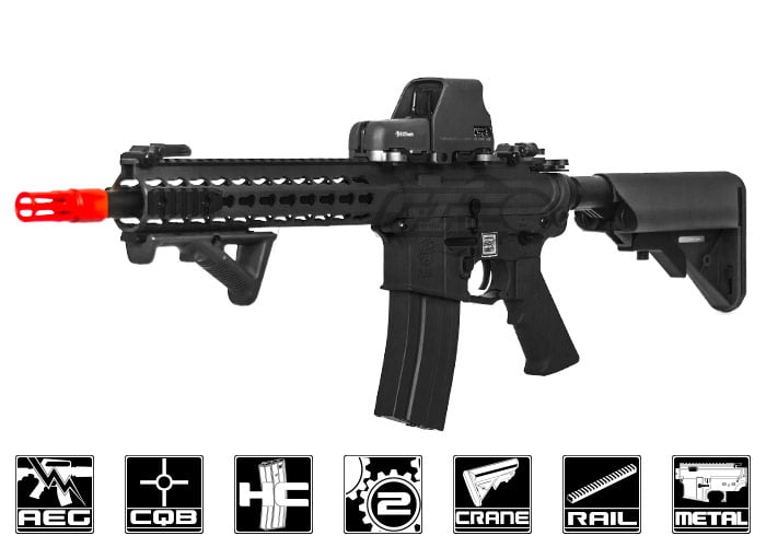 HOT SALE Knight’s Armament SR-16E3 CQB MOD2 Airsoft Rifle by Echo1 (Blk)