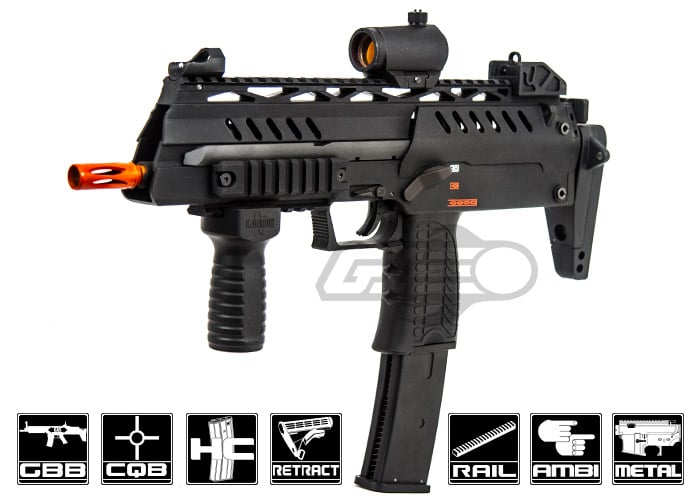 WE SMG8 MK7 GBB Airsoft SMG (Black)