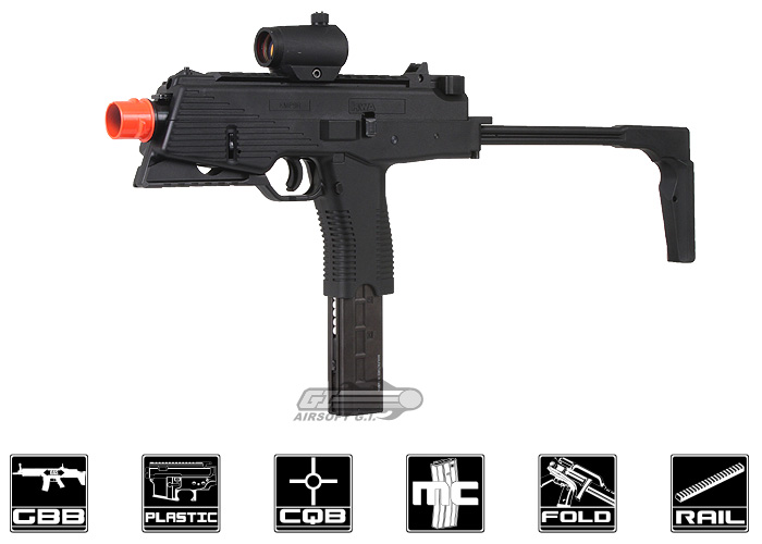 KWA KMP9R RIS NS2 GBB Airsoft SMG (Black)
