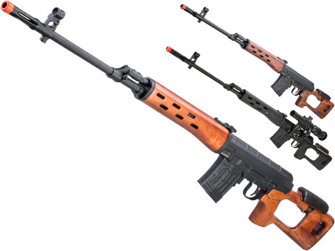 A&K SVD Dragunov Airsoft AEG Sniper Rifle w/ Metal Gearbox