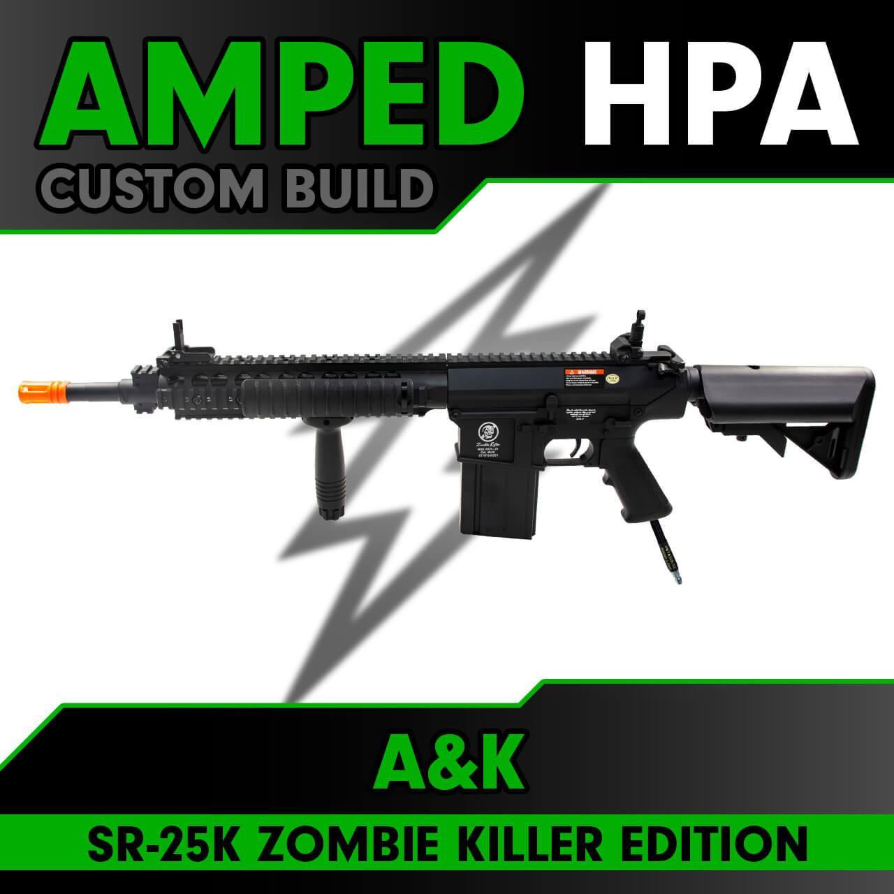 Amped Custom HPA A&K SR-25K Zombie Killer Edition | Black